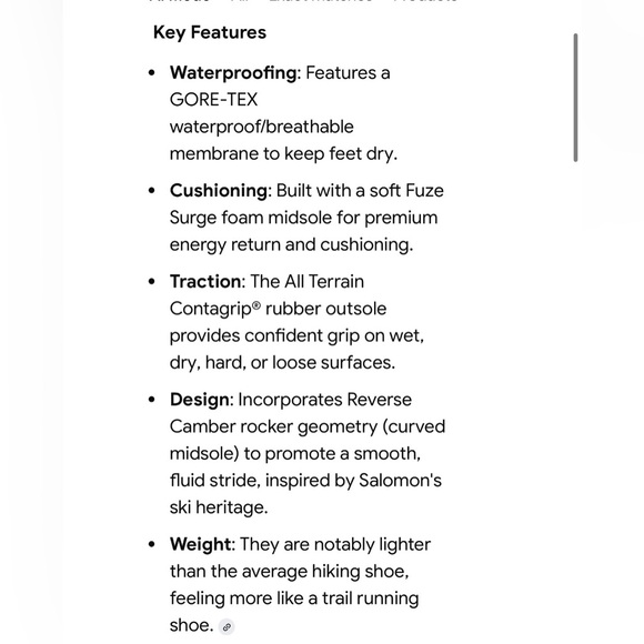 Salomon Out Pulse Gore-Tex Waterproof Hiking Shoes women’s size 10 - Picture 10 of 10